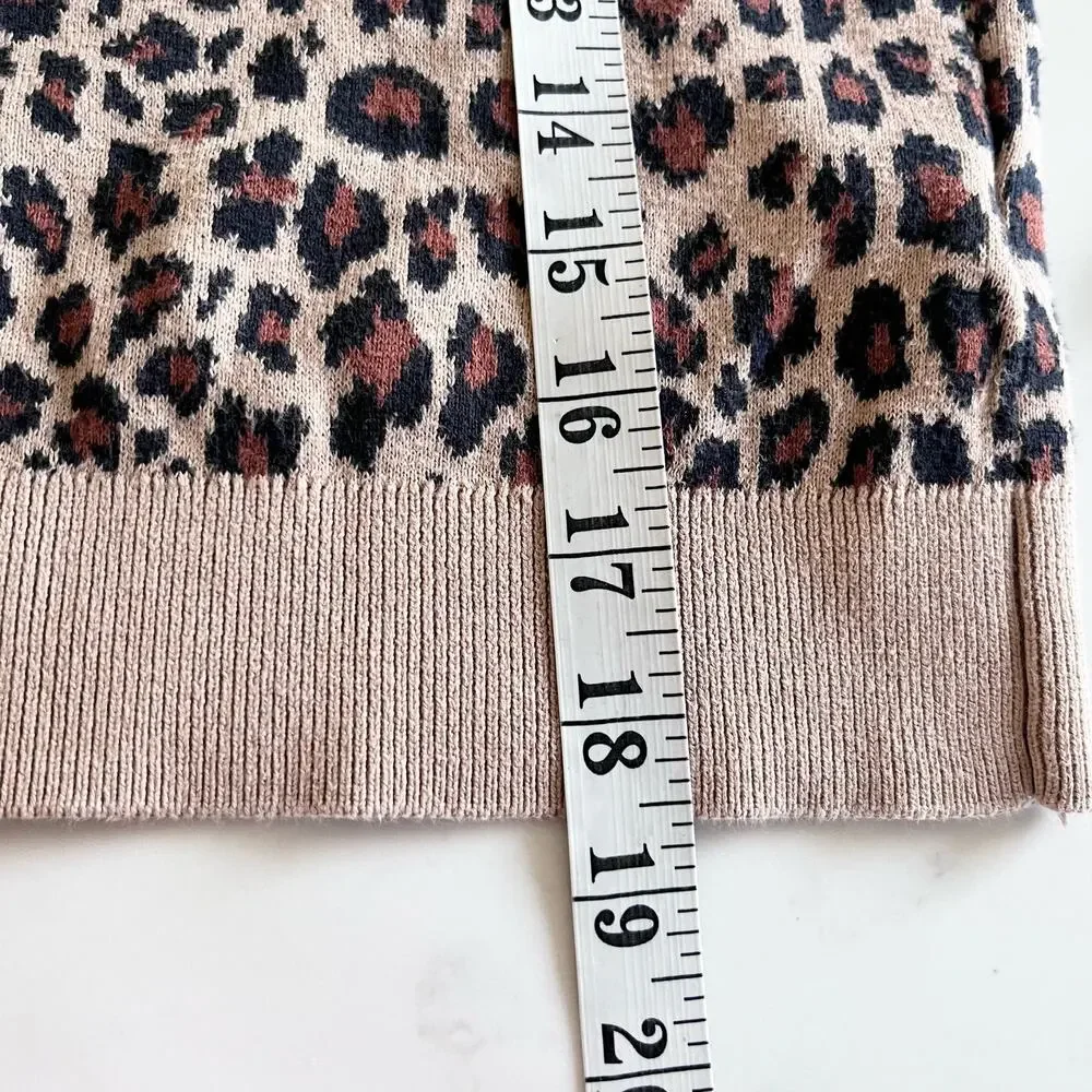 GAP girls leopard animal print sweater size 12/13